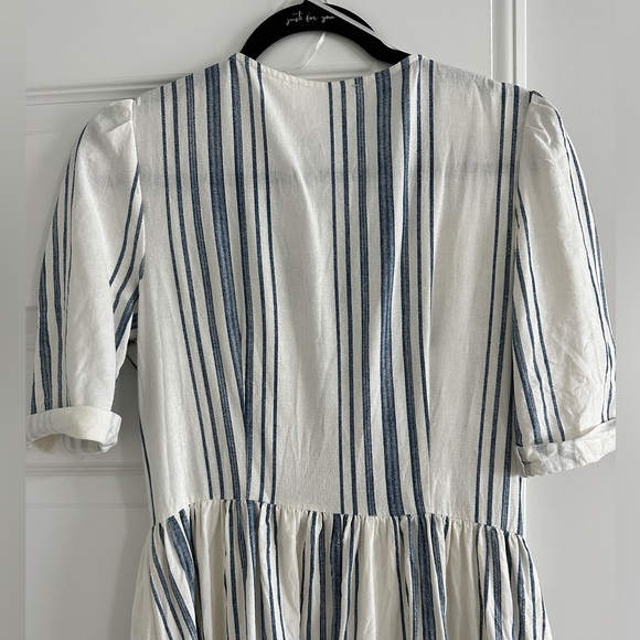 Zara Striped Button Up Dress - Picture 5 of 9